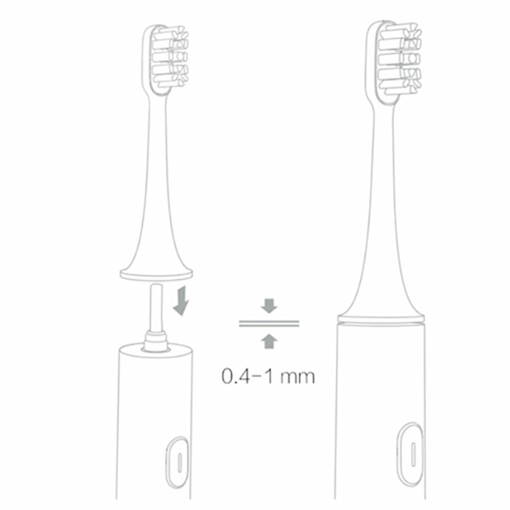 3pcs Xiaomi Mijia MBS302 Electric Toothbrush Head Suitable for Mijia Sonic Electric Toothbrush T100 - White