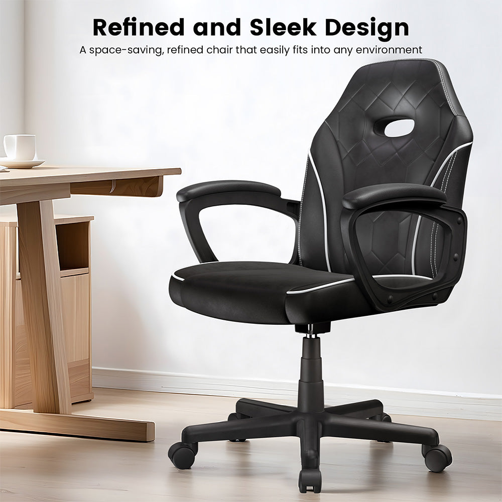 ACGAM CG-4746 Gaming Office Chair Small Version, Ergonomic Foam Backrest, 360° Swivel & Adjustable Height, 360° Swivel and Height Adjustment