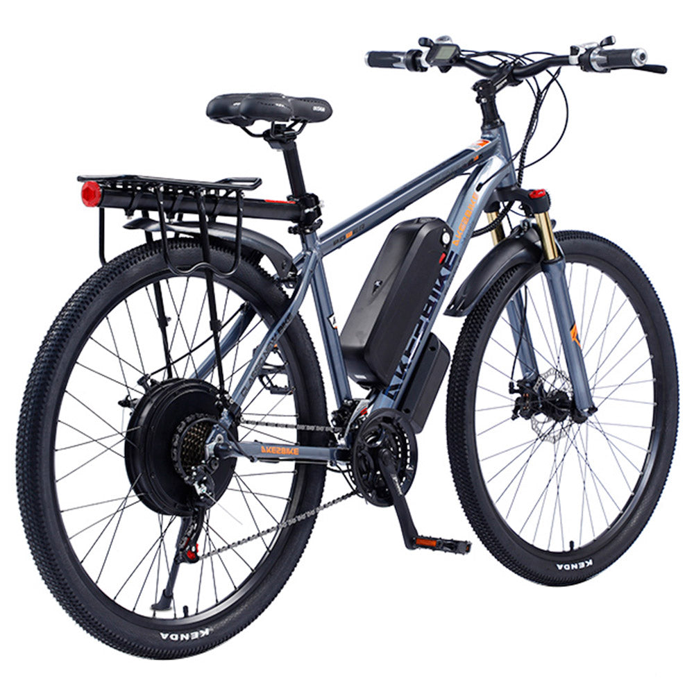 AKEZ 29'' Electric Bike, 1000W Motor, 48V 13AH Battery, 29*2.15-inch Tires, 45km/h Max Speed, 50km Range, Dual Mechanical Disc Brakes, Front Suspension Fork, Shimano 21-speed, LCD Display - Blue