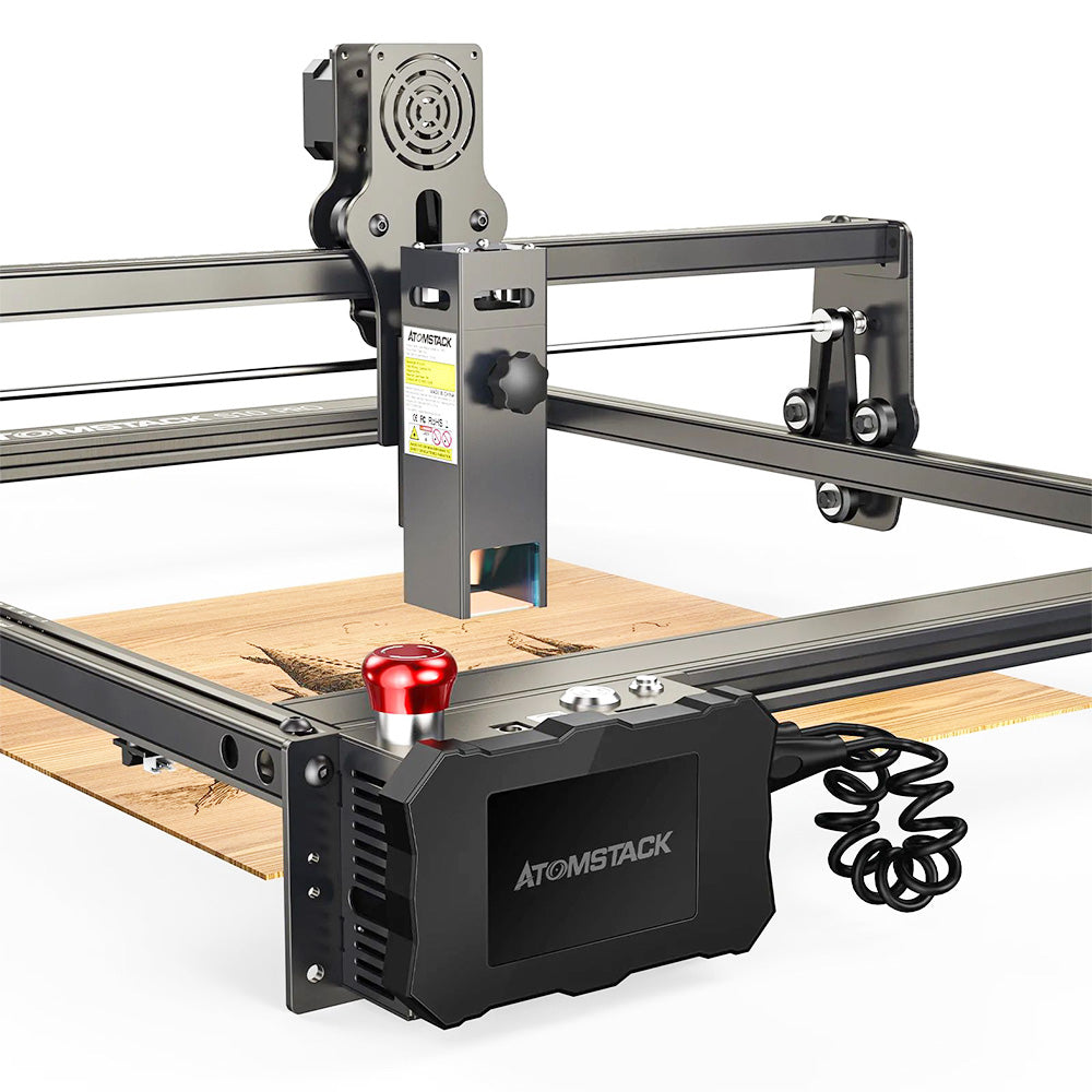 ATOMSTACK S10 Pro 10W Laser Engraver Cutter, 50W Machine Power, Fixed-Focus, 0.08x0.06mm Compressed Spot, Offline Working, 410x400mm
