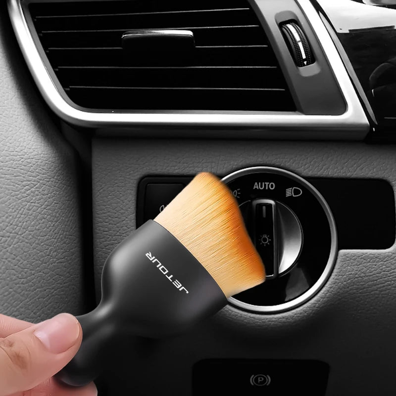 Čištění větracích otvorů Měkký kartáč Klimatizace s krytem Nástroj na čištění interiéru auta Umělá štěrbina v autě Prašování detailů 1
