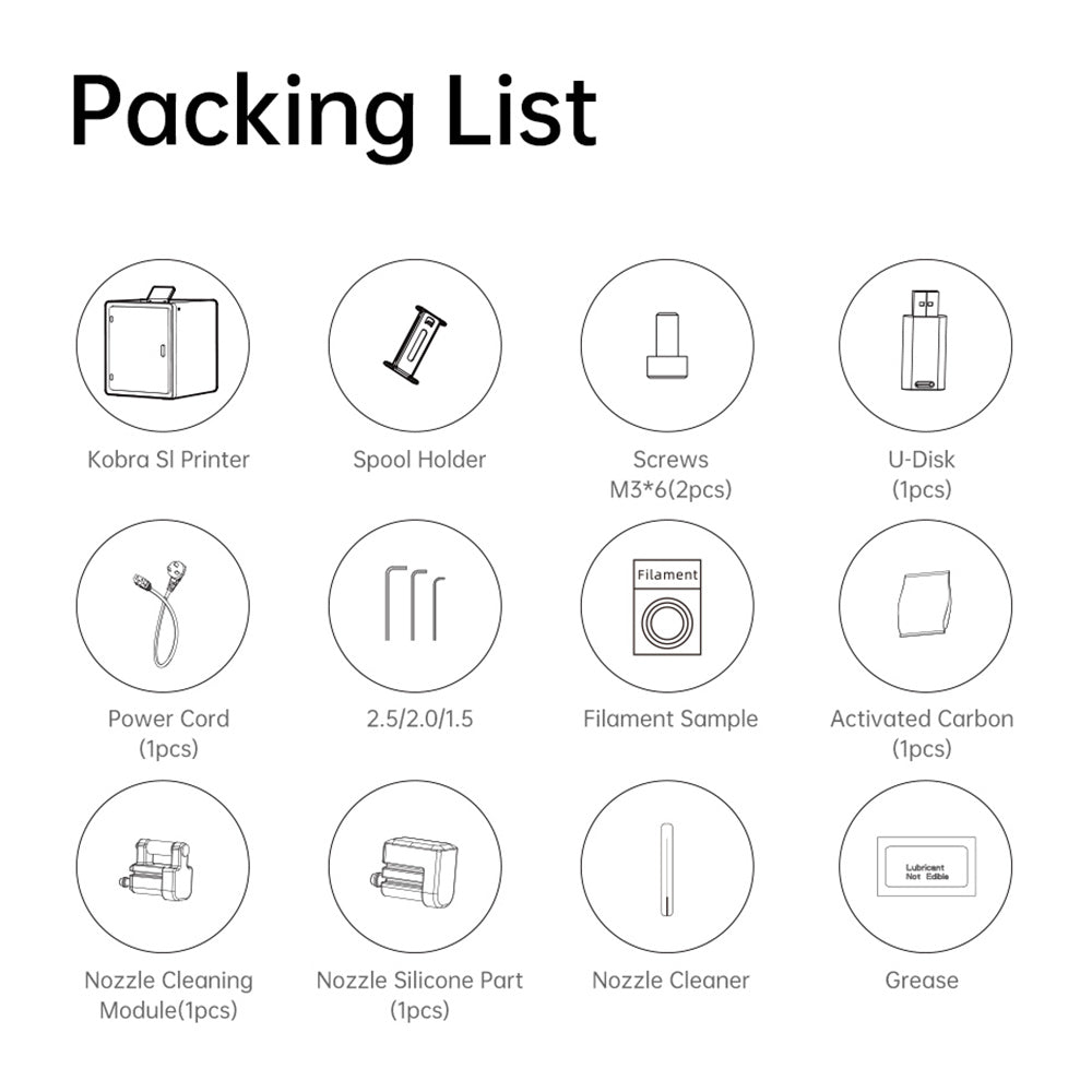 Anycubic Kobra S1 3D Printer, Enclosed CoreXY Construction, 600mm/s Ultra-Fast Print, Support Multi Color Printing with ACE Pro, 320℃ Hotend, 44dB Ultra-Quiet, 250*250*250mm