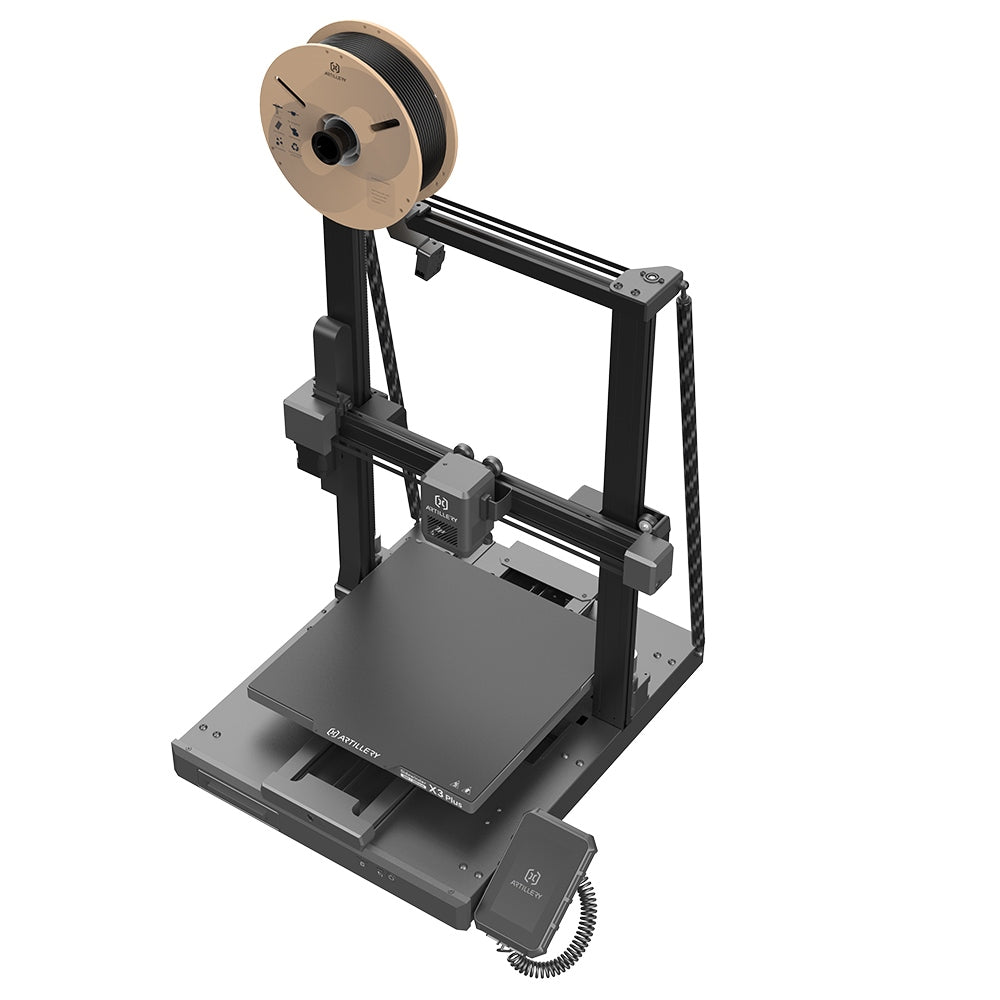 Artillery Sidewinder X3 Plus 3D Printer, Auto-Leveling, 300mm/s Max Printing Speed, Dual-Gear Direct Extruder, Automatic Cleaning Nozzle, STM32-bit Motherboard, Top Lighting, 300x300x400mm