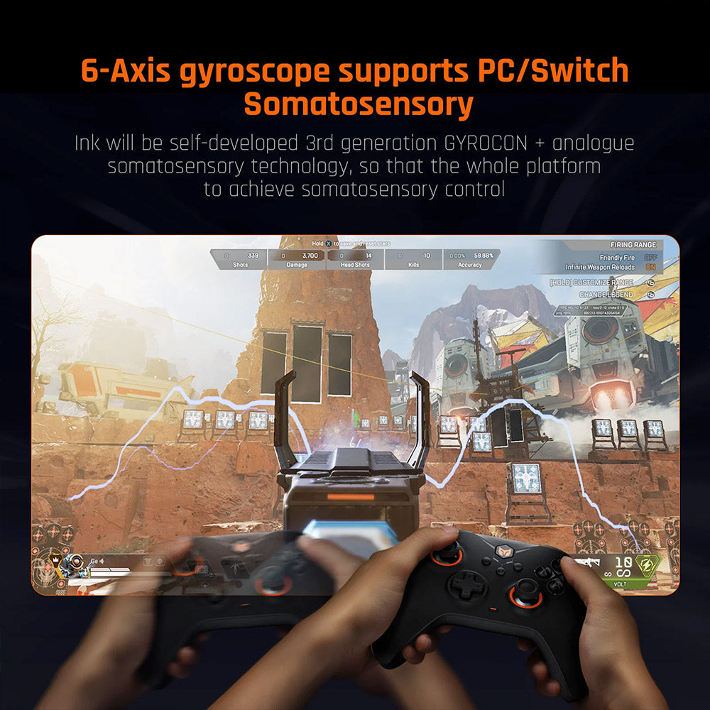 BIGBIG WON GALE HALL Wireless Game Controller, 3 Connection Modes, Hall Joysticks & Triggers, Compatible with Switch / PC / iOS / Android