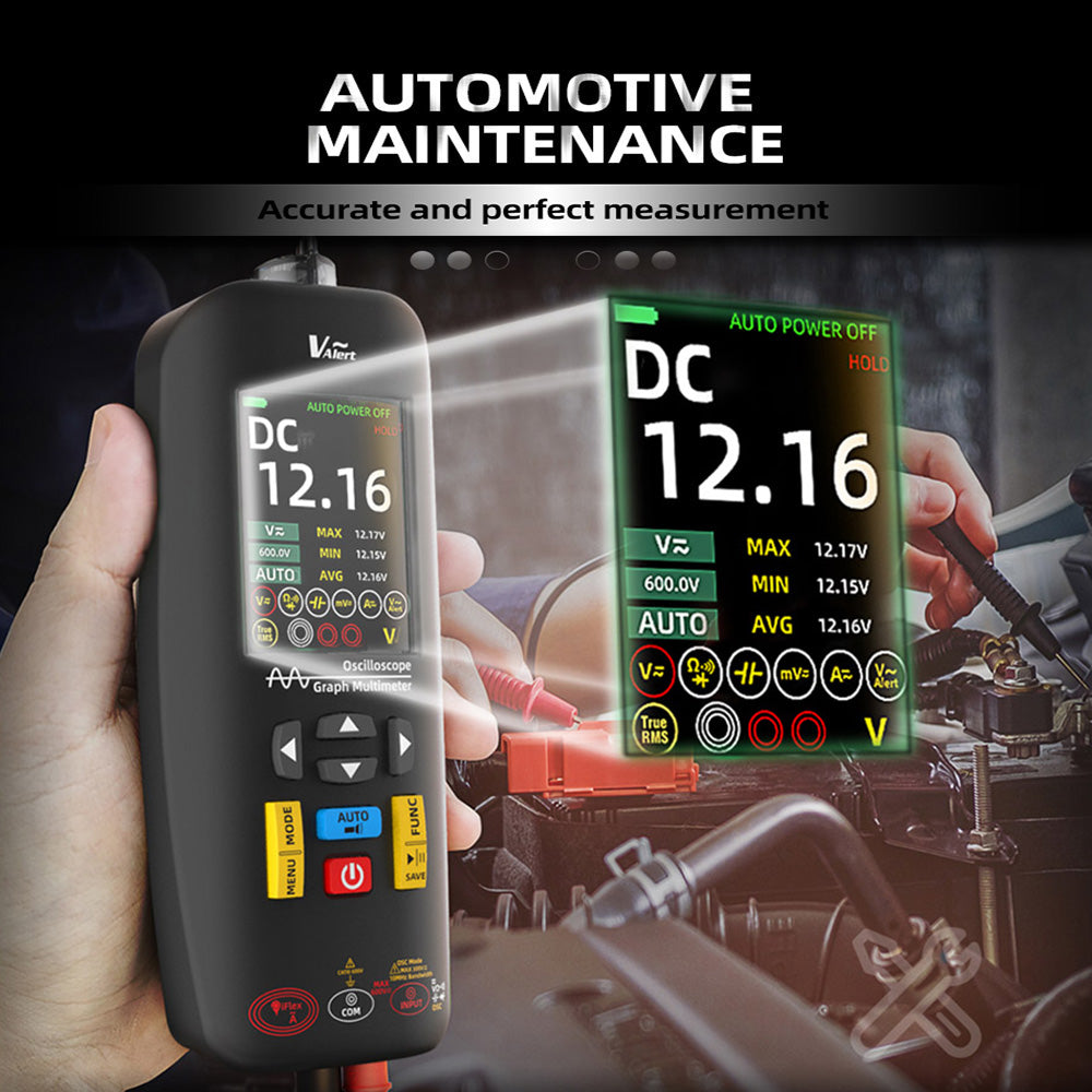 BSIDE O1X 3 in 1 Oscilloscope Multimeter Electric Pen, 10MHz Bandwidth, 2.8 inch TFT Color Screen, 2000mAh Lithium Battery, LED Flashlight