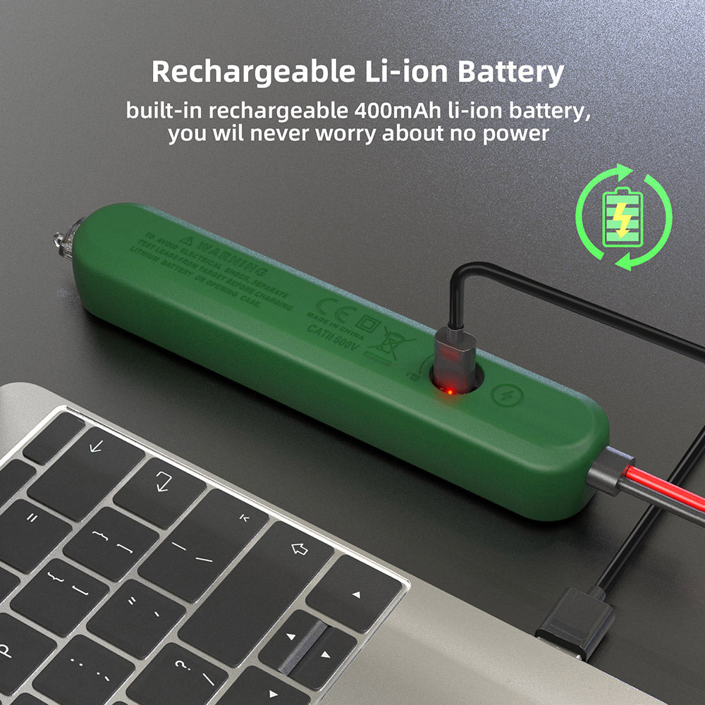 BSIDE S5 Digital Multimeter, Electric Pen Voltage Detector, Automatic Recognition Charging Model, Induction Zero Fire Line Inspection - Green