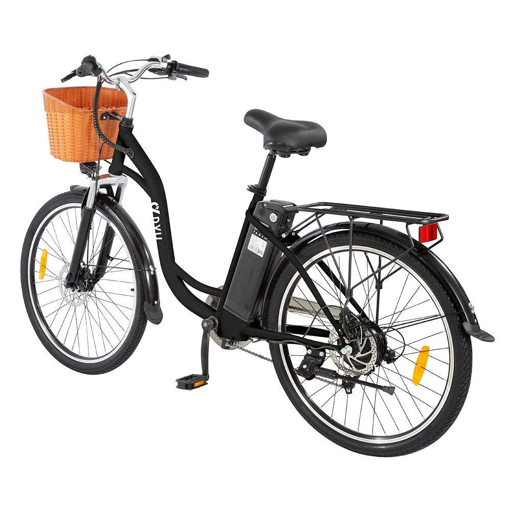 DYU C6 Electric Bicycle 250W Motor Max Speed 25km/h 36V 12.5Ah Battery 70km Max Range - Black