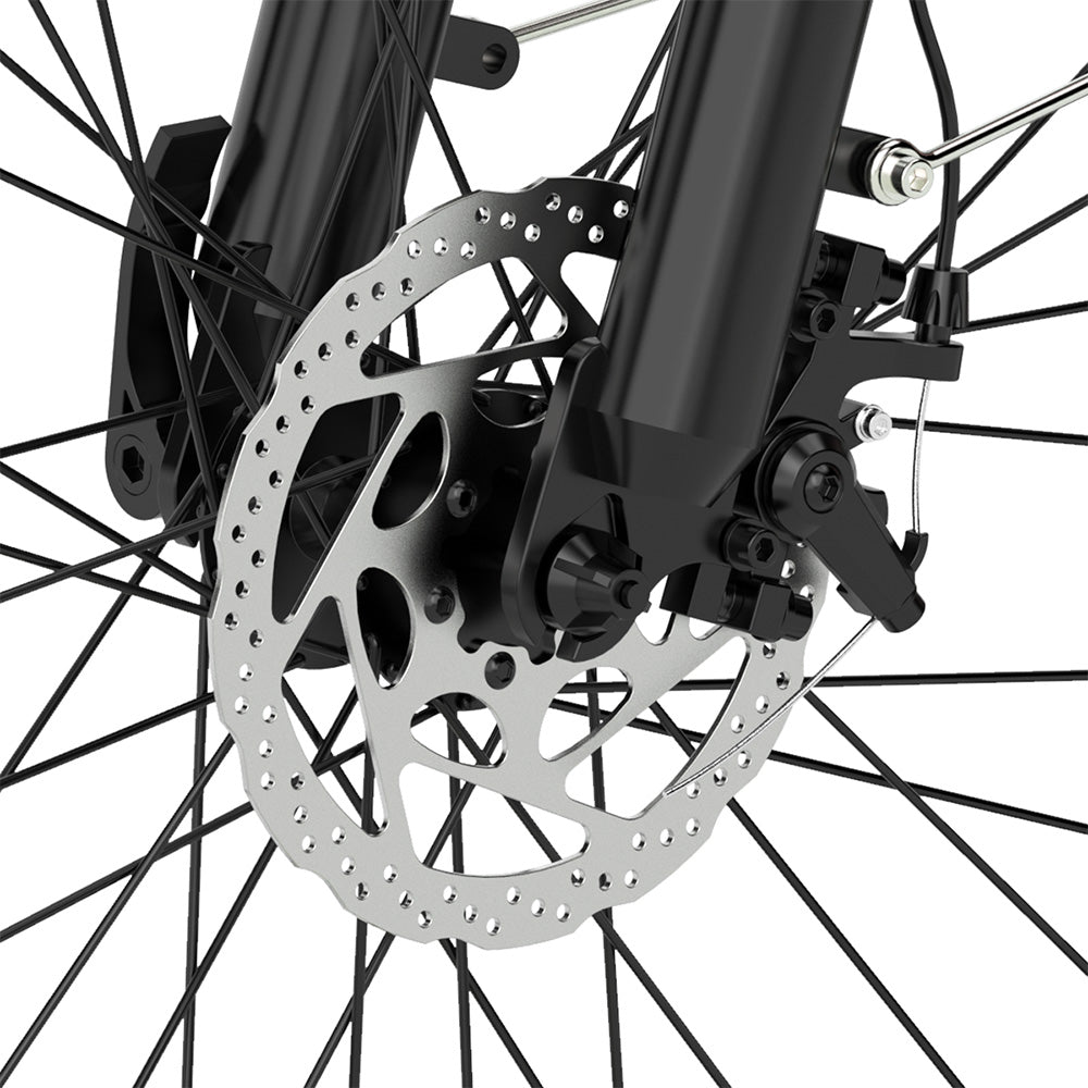 ESKUTE C100 Electric Bike, 250W Motor, 36V 10.4Ah Battery, 26*1.75-inch Tires, 25km/h Max Speed, 50-60km Range, Mechanical Disc Brakes, SHIMANO 7 Speed - Pink