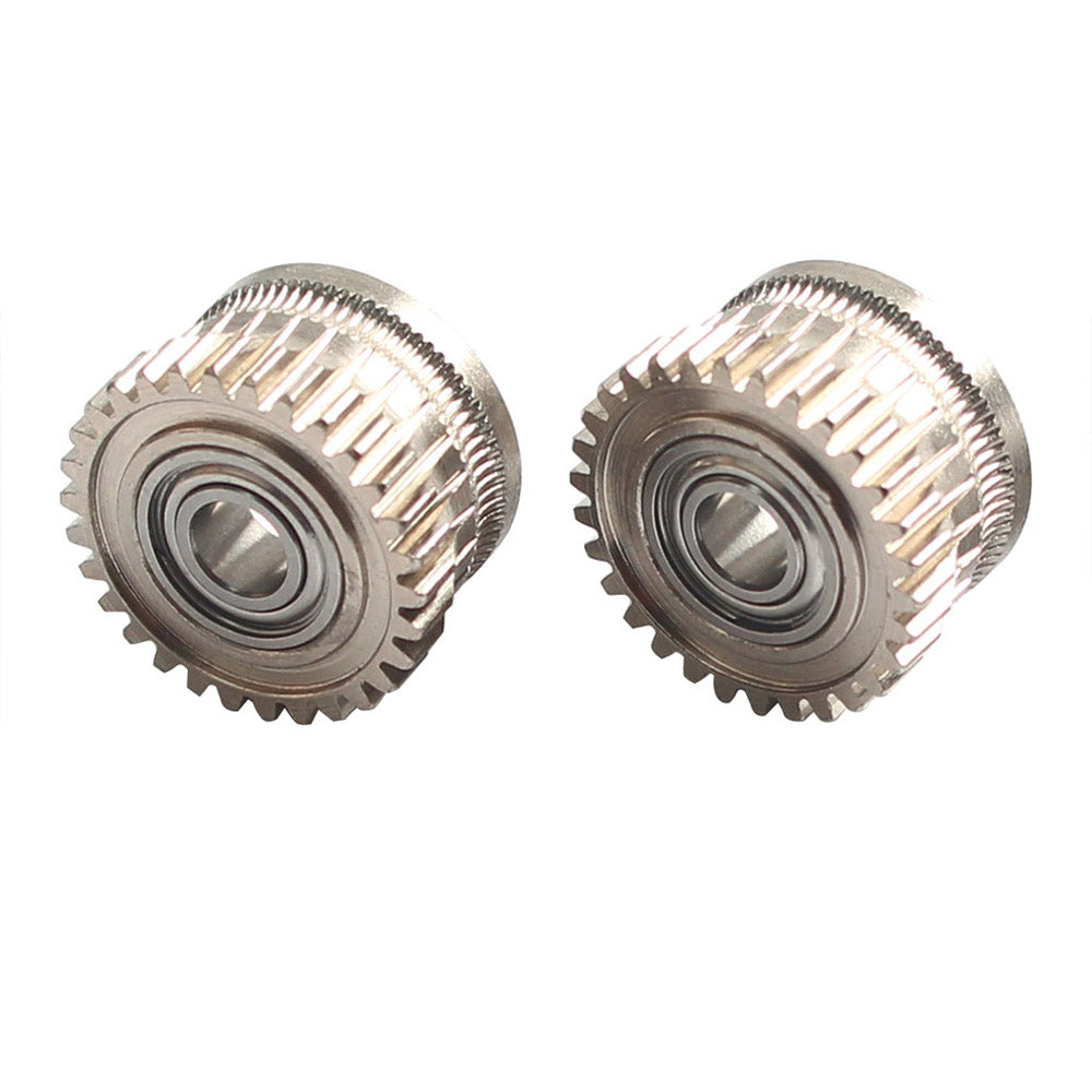 FYSETC Hardened Steel Nickel-plated Extruder Gears Kit for Creality K1/K1C/K1 Max 3D Printers