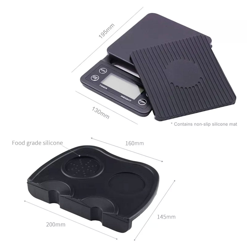 HiBREW H7 1550W Coffee Machine, 19Bar 2.8L Water Capacity Coffee Maker with Latte Cup Powder Tamper Electronic Scale