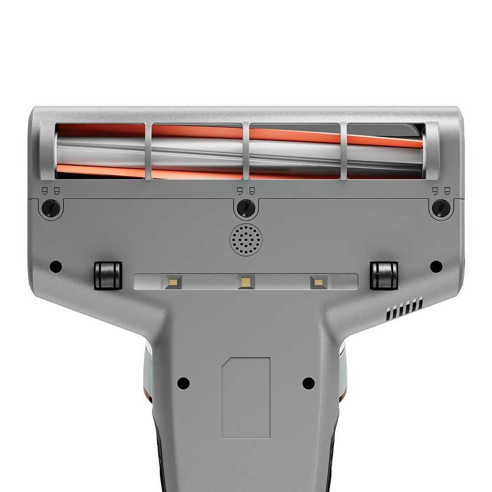 JIGOO S300 Pro Dual-Cup Smart Anti-Mite Cleaner Bed Vacuum Cleaner with Dust Mite Sensor 500W 13KPa Suction Innovative Metal Brushroll UV Light & Ultrasonic Tech Multi-Directional Heating - Grey