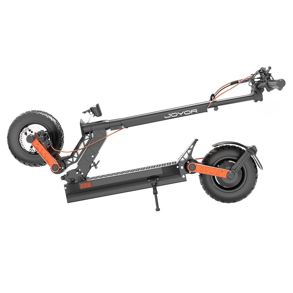 JOYOR S8-S-Z Electric Scooter with Turn Signal, 600W*2 Motor, 48V 26Ah Battery, 10-inch Tire, 55km/h Max Speed, 75km Range, Dual Hydraulic Brakes, Front & Rear Shock Absorber, 6 Lights System