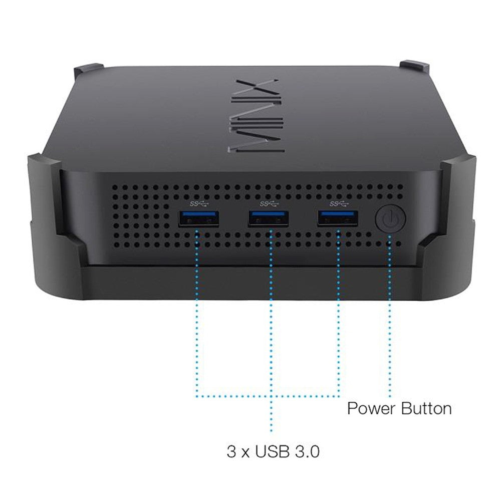 MINIX J50C MAX Mini PC, 8GB RAM 240GB ROM, Intel Pentium, Windows 10 Pro, Dual-Band WiFi, Gigabit Ethernet, 4K @ 60Hz Output