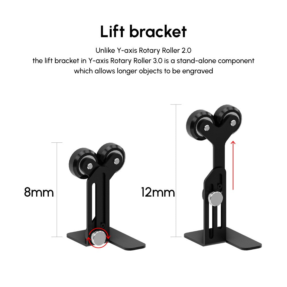 ORTUR YRR3.0 Y-Axis Rotary Roller, Engrave on Cylindrical Objects, Goblets, Rods