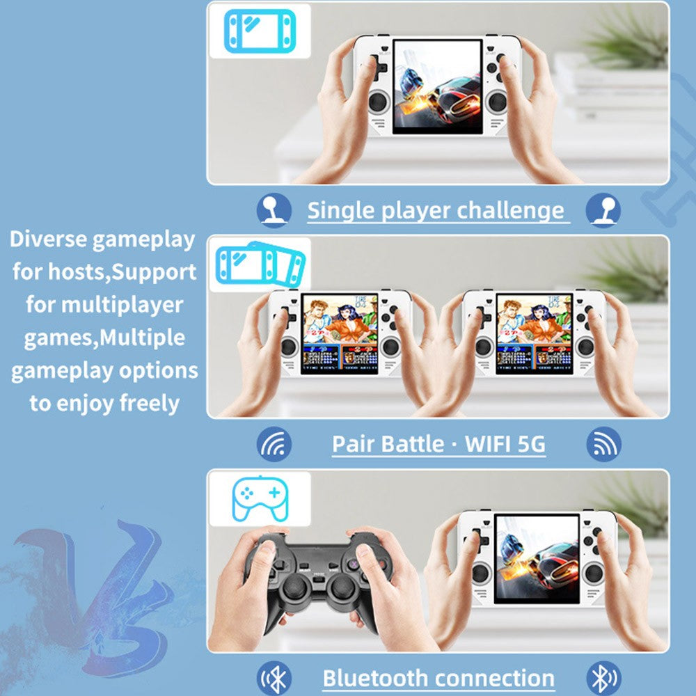 Powkiddy RGB30 Handheld Game Console Open Source Linux 16GB TF Card, 5G WiFi - Black