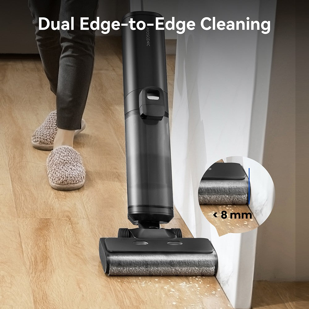 Proscenic F20A Cordless Vacuum and Mop, 35min Runtime, LED Screen, Self-Cleaning & Air Drying, All-Around Edge Cleaning, App Control, Solid-Liquid Separation