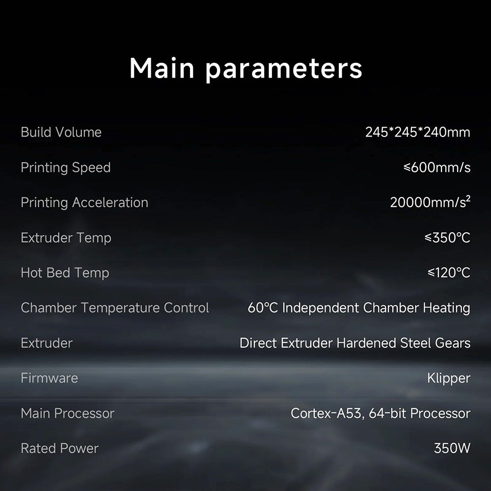 QIDI TECH Q1 Pro 3D Printer, 600mm/s Max, 60°C Heated Chamber, 350°C High-Temp Printing, Tri-metal Hot-end, Auto Leveling, Filament Detection, 245*245*240mm