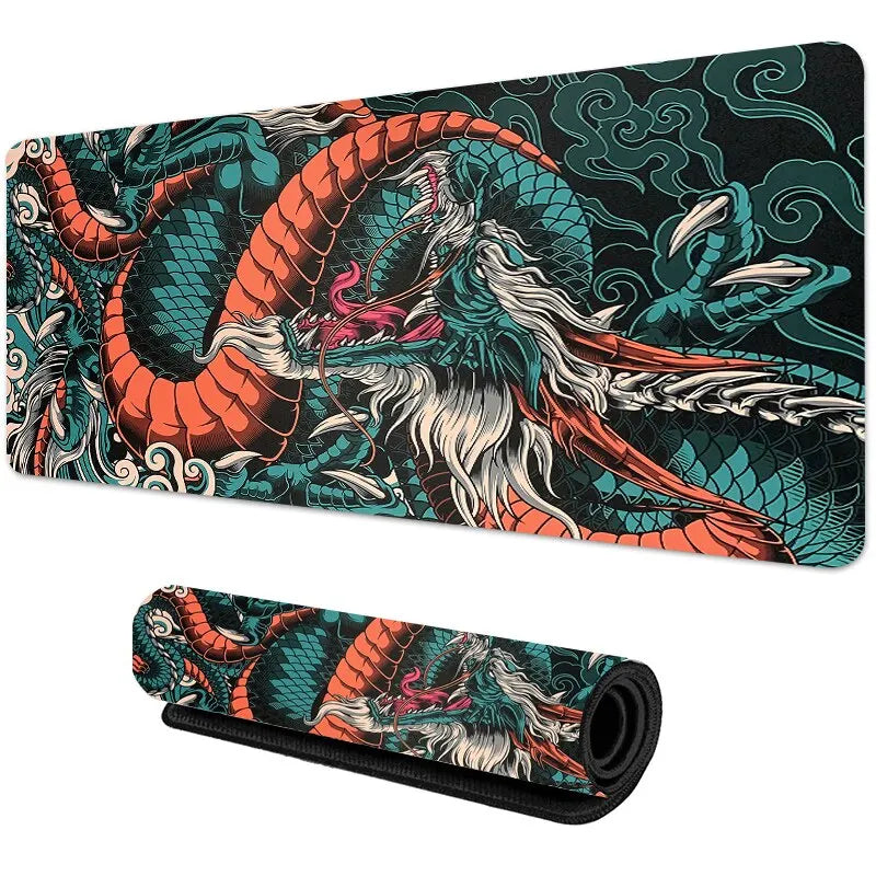 Japonský drak Velká herní podložka pod myš XXL klávesnice Herní podložka pod myš na stůl Speed Desk Mat Anime 900x400 700X300 Mouse Mats