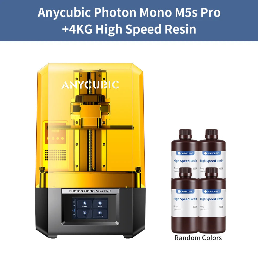 ANYCUBIC Photon Mono M5s Pro 10,1'' 14K vysokorychlostní LCD pryskyřice 3D vyrovnávání tiskárny zdarma až 150 mm/h Impressora 3D