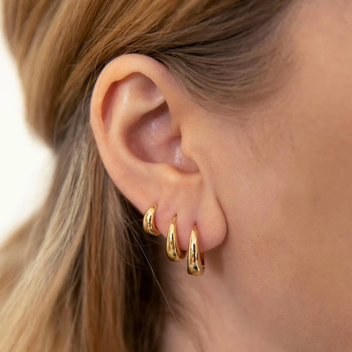 3ks Nové minimalistické měděné kovové kruhové náušnice pro ženy Jednoduchý kruh Pánské malé náušnice Punk Unisex Rock Piercing Šperky
