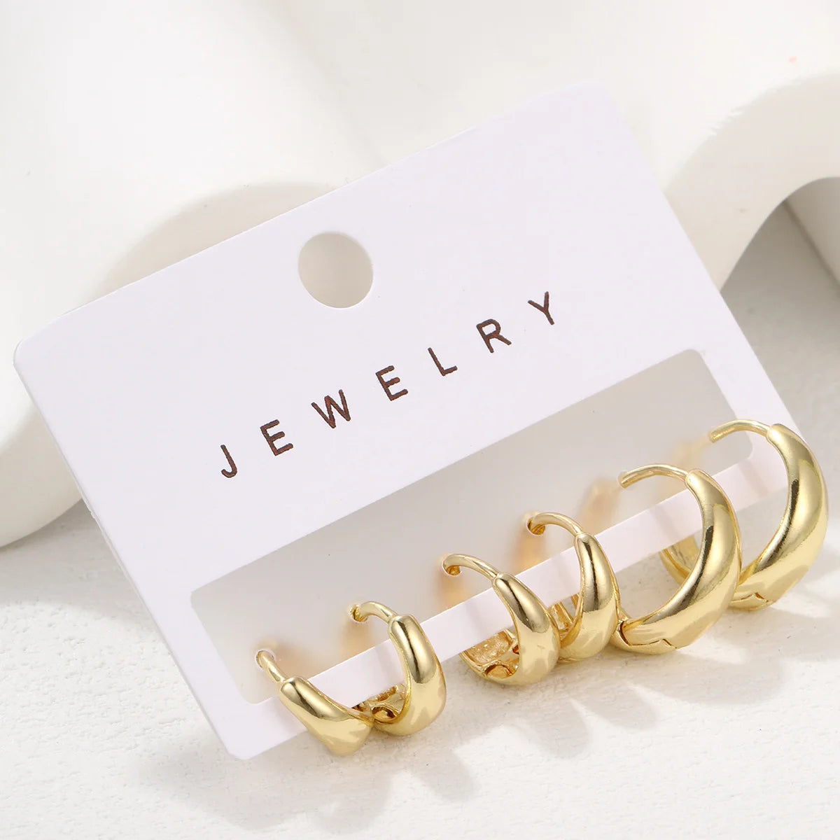 3ks Nové minimalistické měděné kovové kruhové náušnice pro ženy Jednoduchý kruh Pánské malé náušnice Punk Unisex Rock Piercing Šperky