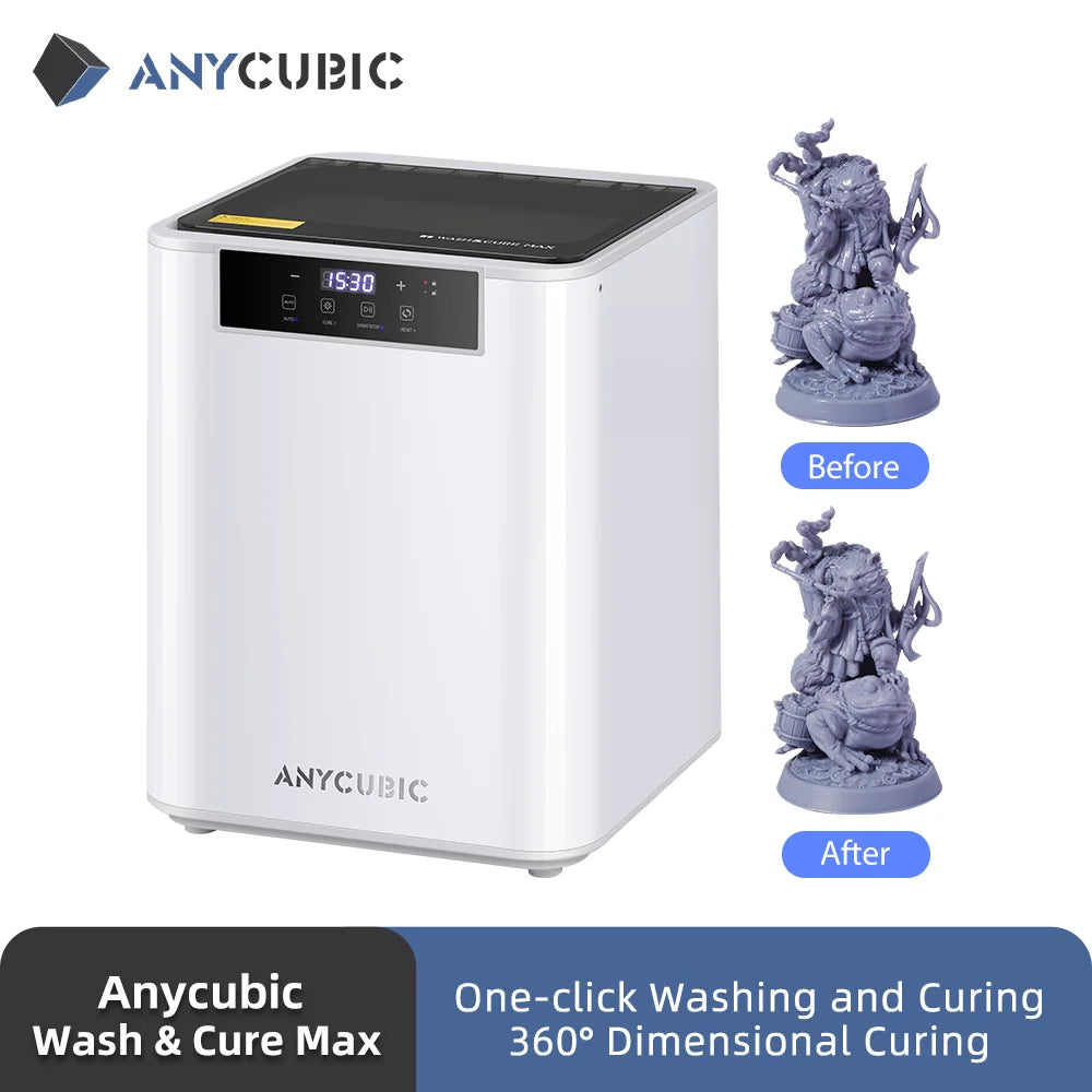 Model ANYCUBIC Wash & Cure Max pro mytí a vytvrzování pro Photon M3 Max čisticí stroj pro SLA LCD UV Resin 3D tiskárnu