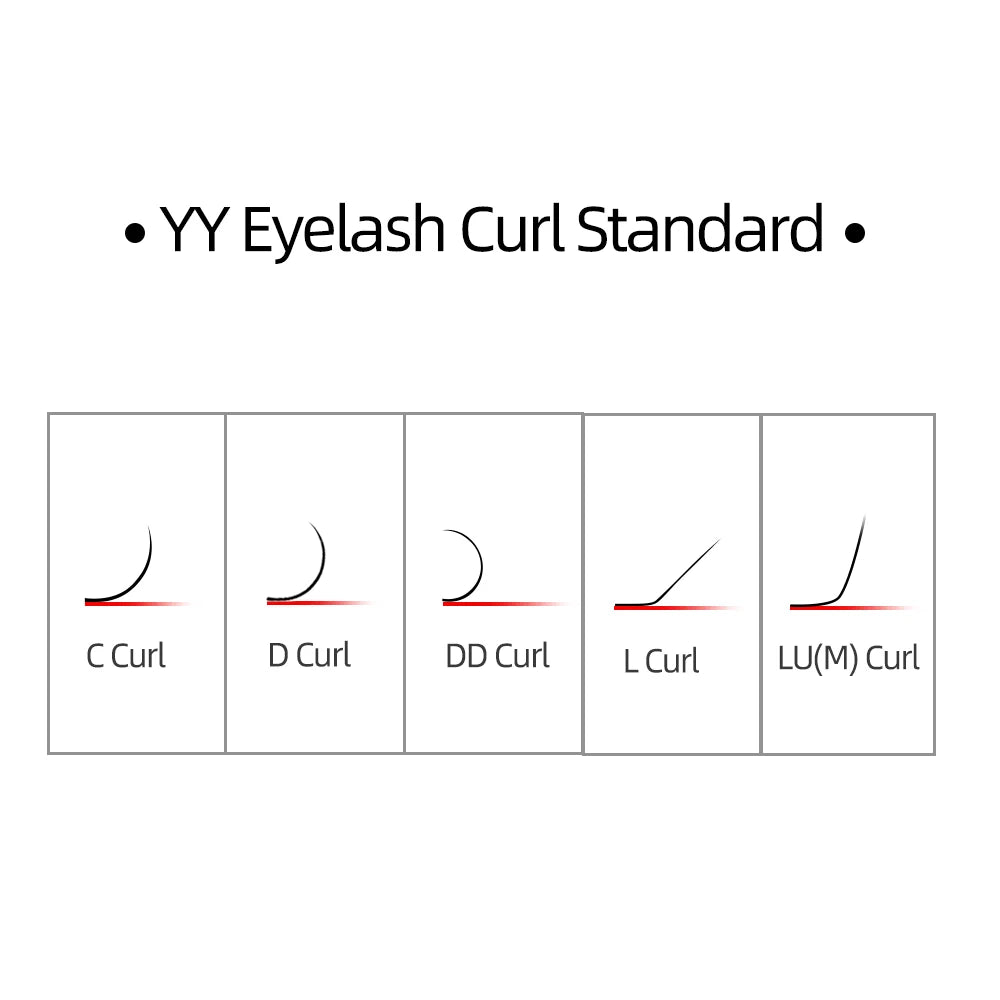 NAGARAKU YY Tvar Černá Hnědá Fialová Barva Ručně tkaný Prémiový norkový Soft Light Přírodní Prodlužování řas Síťka