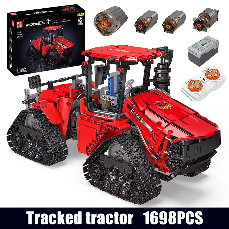 Mold King 18020 technický stavební blok automobilu MOC-35270 Pneumatický pásový traktor Montáž modelu nákladního automobilu Hračky na cihly Dětské dárky