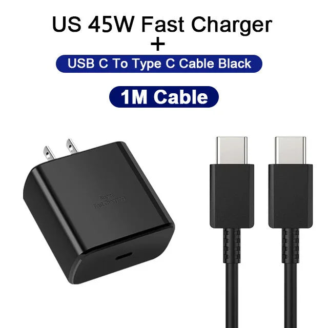 45W USB C nabíječka Originální nabíječka PD Fast Charge pro Samsung Galaxy S22 S23 A54 Ultra Xiaomi 13 11 adaptér nabíječky pro mobilní telefon