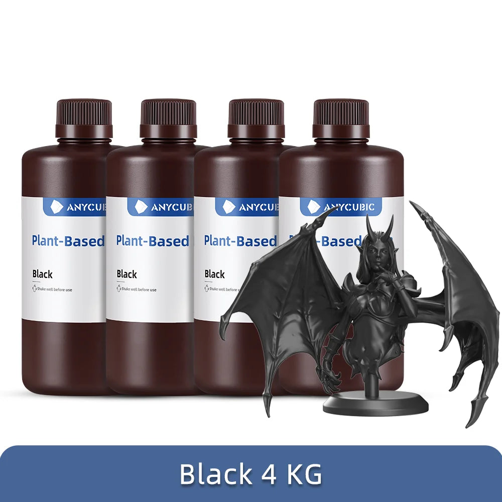 ANYCUBIC ECO UV pryskyřice pro LCD 3D tiskárnu Bezpečný vůči zápachu 405nm UV Rostlinná pryskyřice Vysoce přesné rychlé vytvrzování