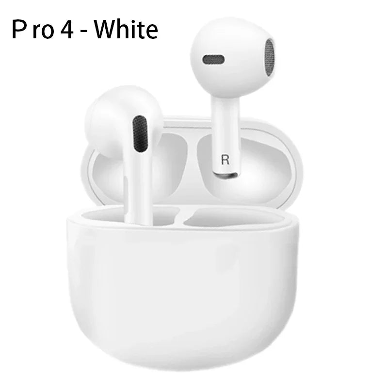 Bezdrátová sluchátka Pro 4 TWS Sluchátka kompatibilní s Bluetooth 5.0 vodotěsná sluchátka s mikrofonem pro sluchátka Xiaomi iPhone Pro4
