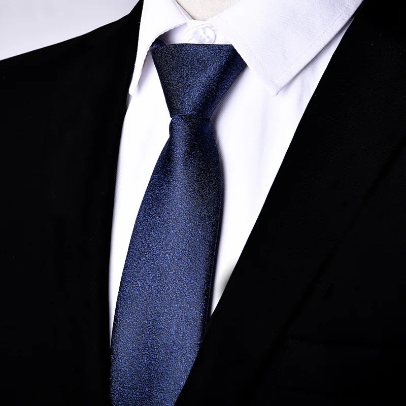 NOVÉ Paisley kravaty na zip pro muže Kravata s úzkým krkem 7CM Jednobarevné pruhované kravaty Pánské automatické kravaty na zip Modré líné kravaty