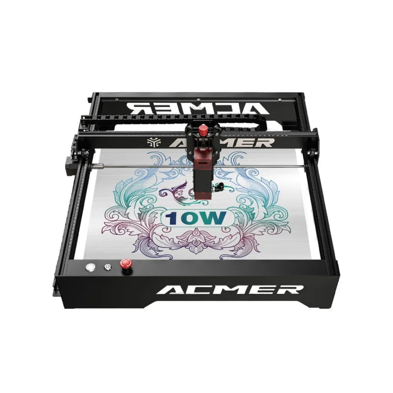 ACMER P1 10W laserové gravírování s Wifi ovládáním pro dřevo Akrylová modrá CNC laserové gravírování řezací stroj 400X410mm