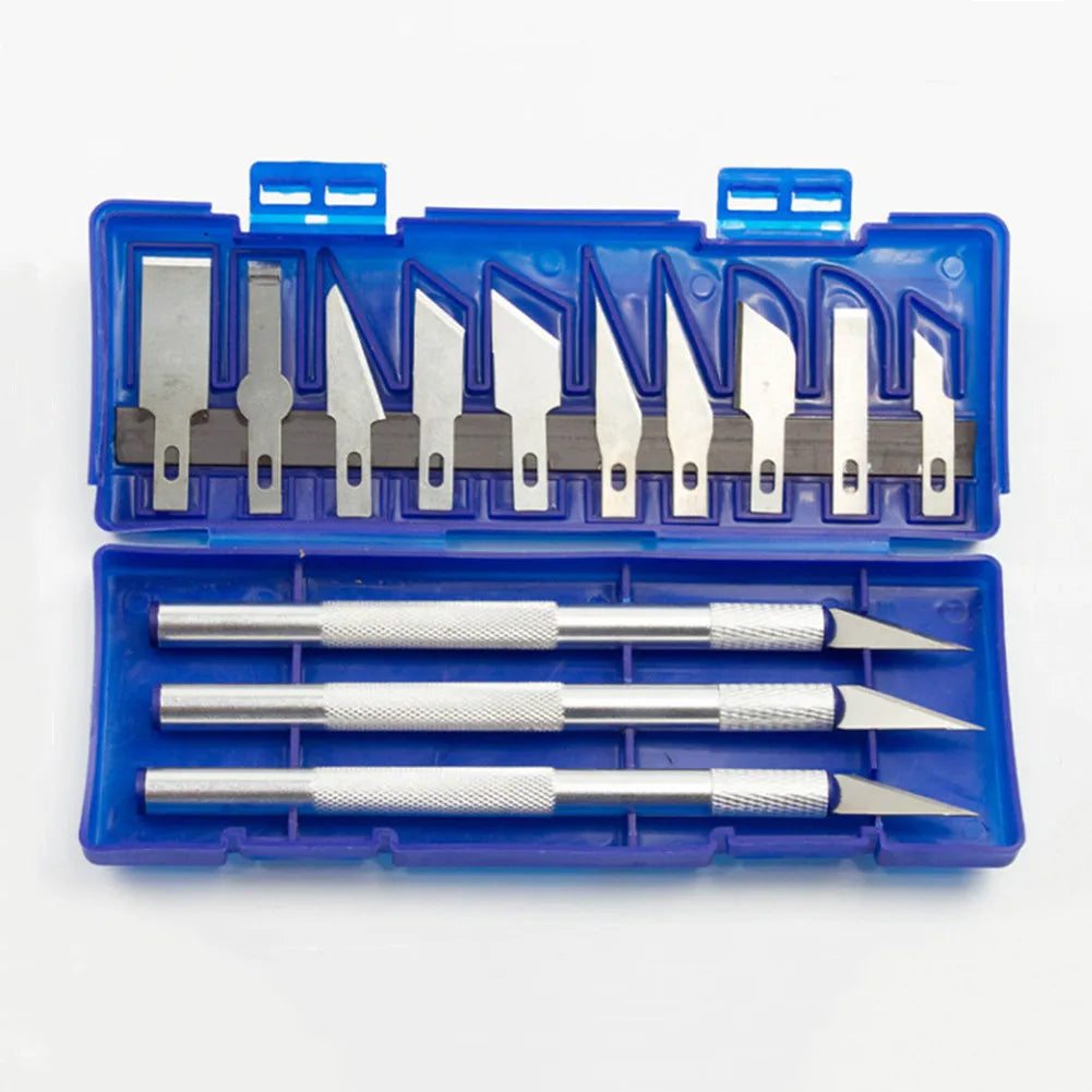 13ks řezbářský nůž Řemeslná plastika Čepel na řezání papíru Přesná řezačka na gravírování Ruční protiskluzový nástroj Sada na opravy pro domácí kutily