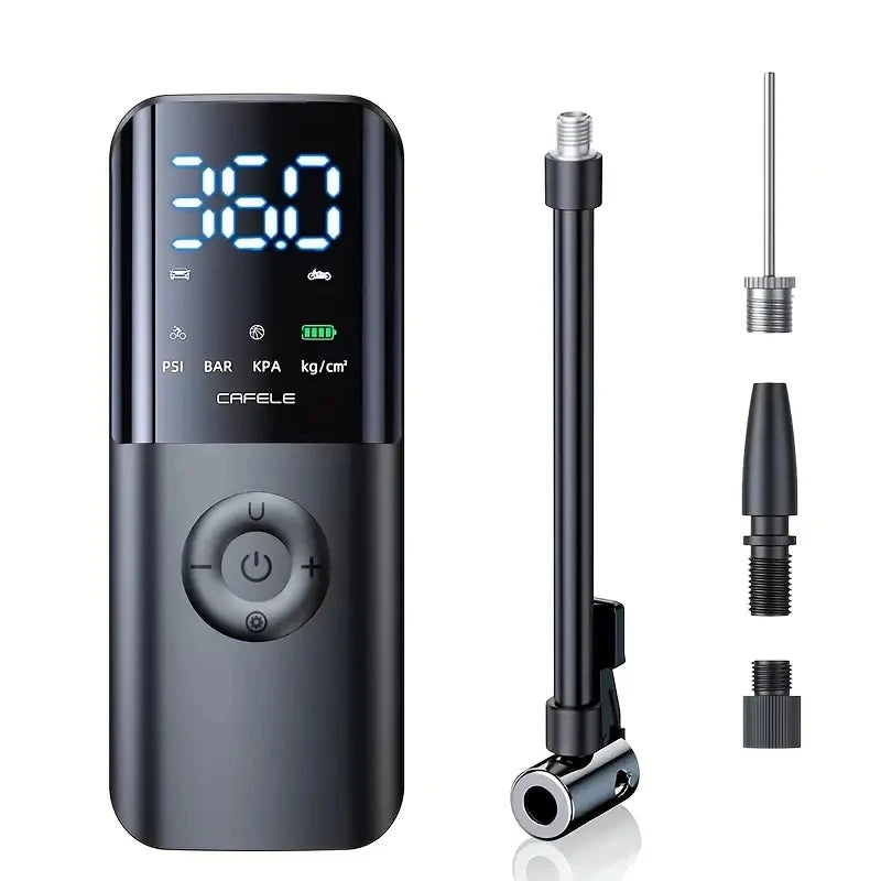 Bezdrátová vzduchová pumpa do auta Přenosná automatická vysokotlaká elektronická hustilka pneumatik s baterkou 4000mAh 150PSI Air Compresso