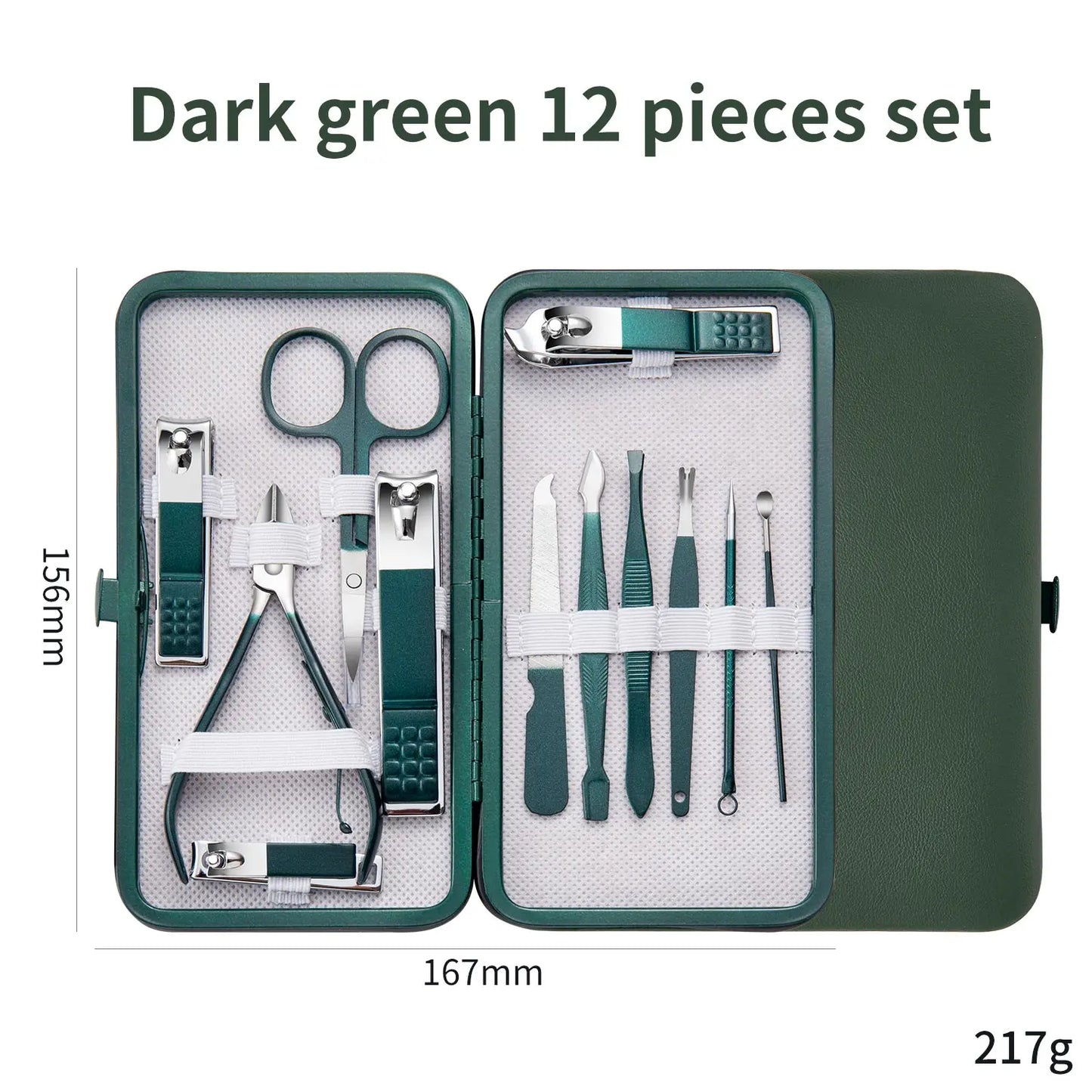 7/10/12/18 ks Sada na manikúru Nerezová kleštička na nehty Kleštičky na nehty Zastřihovač obočí Nůžky Pinzeta Ušní lžička Obličej