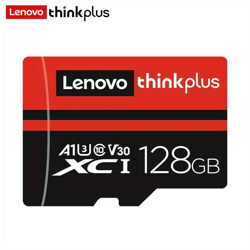 Lenovo ThinkPlus Mini SD karta Class 10 TF Flash karta 256 GB 128 GB 64 GB 32 GB Červená a černá paměťová karta pro mobilní telefon PC reproduktor H