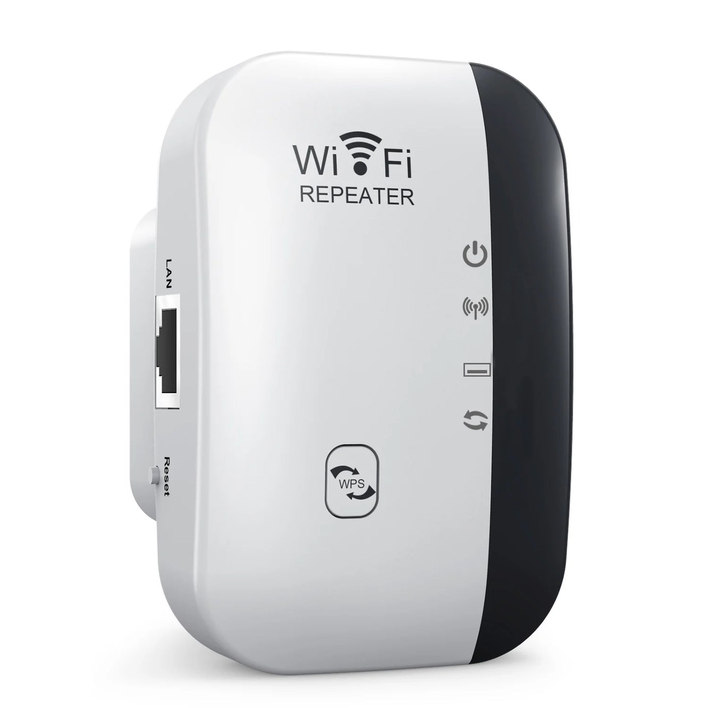 Bezdrátový WiFi opakovač 300Mbps WiFi Extender zesilovač Booster Router 802.11N WPS s dlouhým dosahem 7 stavového světla WiFi opakovač pro PC