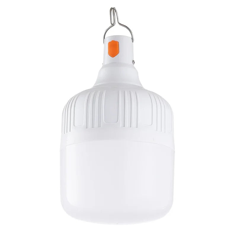 Vodotěsná a dobíjecí LED noční žárovka Stmívatelné nouzové světlo Venkovní grilovací stan Světlo Nádvoří Zahradní světlo