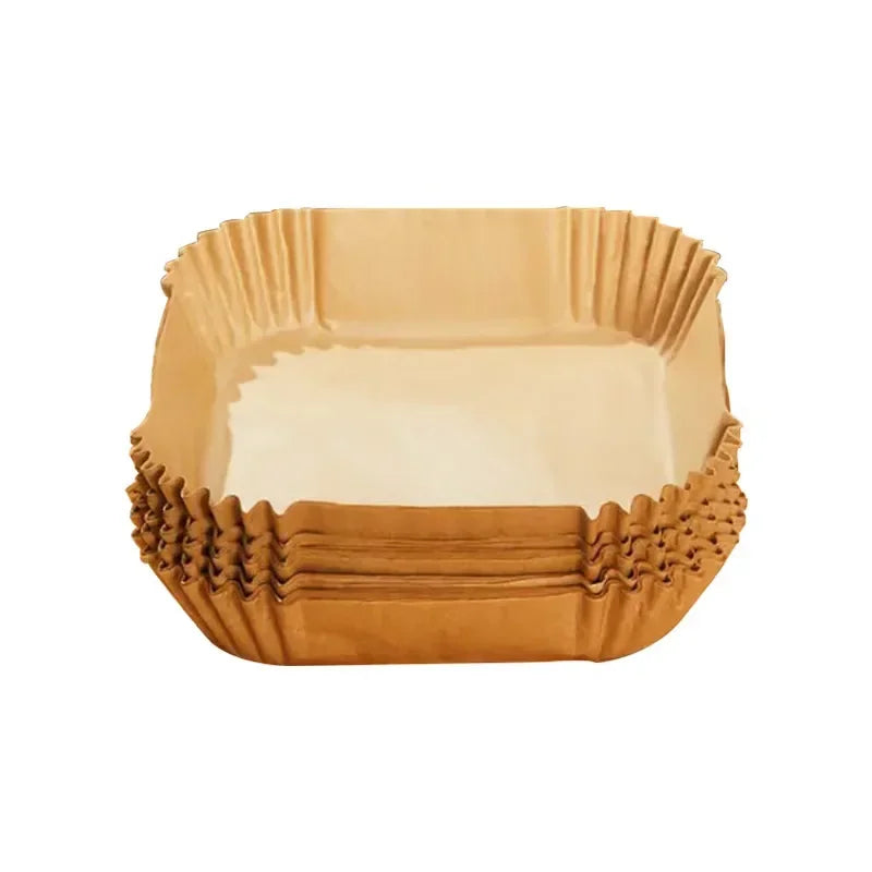 50ks pohlcovač tuku ze vzduchové fritézy pro domácí pekáče se zesílenými silikonovými papírovými podložkami