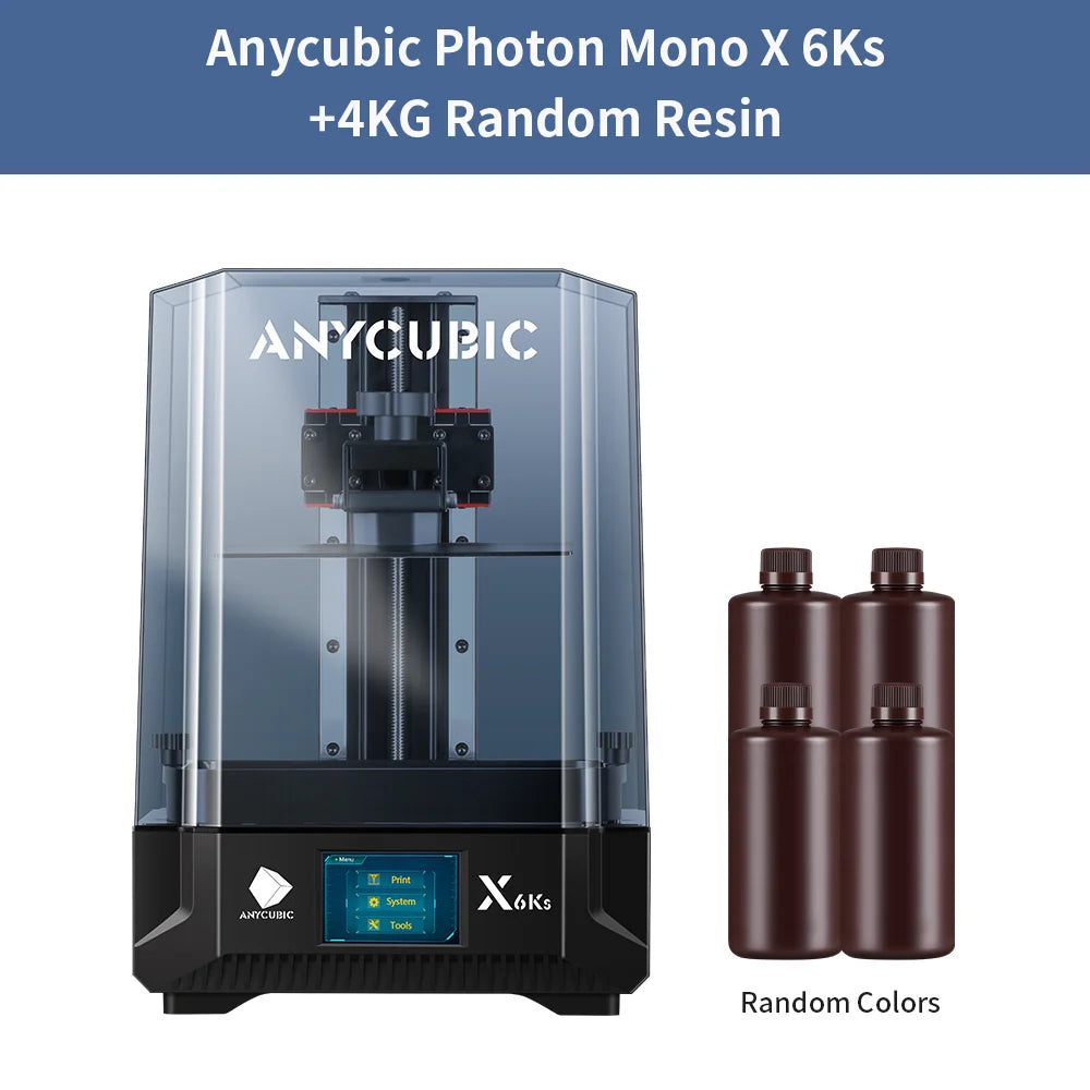 ANYCUBIC Photon Mono X 6Ks LCD 3D tiskárna 9,1'' 6K velkoplošný 3D tisk 4,76L Build Volume UV Resin SLA 3D tiskárny