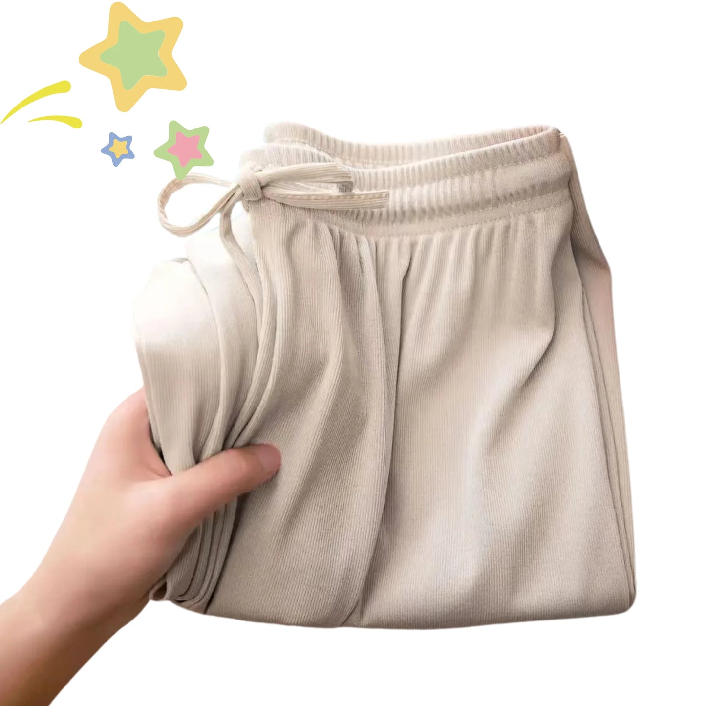 Dámské kalhoty jaro léto ledové hedvábné široké kalhoty 2024 vysoký pas volný rovné ležérní kalhoty dámské outdoorové černé kalhoty