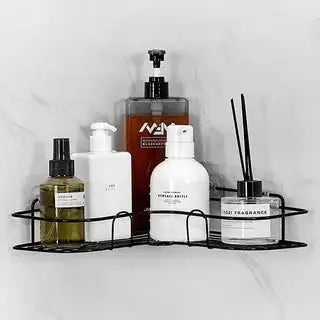 1ks Neděrovaná koupelna, koupelna, trojúhelníková polička, nástěnná toaleta, koupelna, umyvadlo, úložný prostor pro nástěnné potřeby