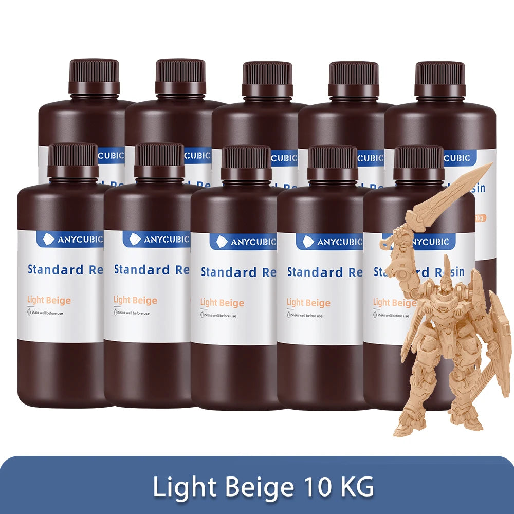 ANYCUBIC 5KG/10KG 405nm UV Standardní pryskyřice/ Standardní pryskyřice V2 pro fotonovou 3D tiskárnu Mono 2 Tiskový materiál UV citlivá kapalina