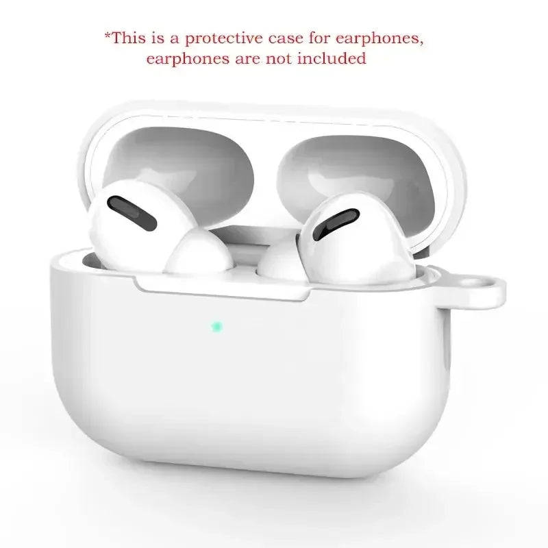 Ochranné pouzdro pro AirPods Pro Silikonový nový jednobarevný Apple Bluetooth Headset Ochranný kryt měkký pouzdro