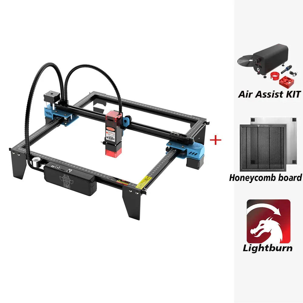 Laserový rytec TwoTrees TTS-10 Pro Nerezový gravírovací stroj DIY Stroj na řezání dřeva 445±5nm Blue Light CNC