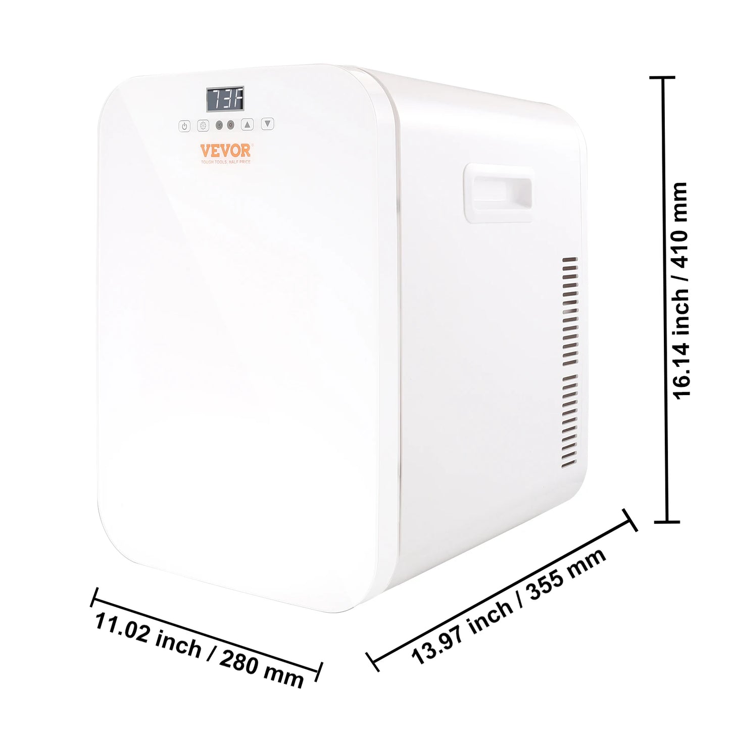 VEVOR Mini ledničky pro péči o pleť Přenosná malá lednička na nápoje pro ložnici Kancelář Car Kolej Chladný ohřívač pro kosmetické nápoje Mléko