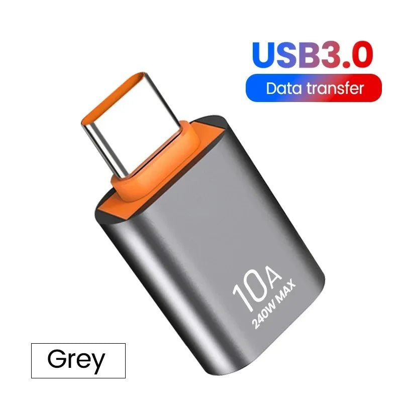 10A OTG USB 3.0 typ C OTG adaptér USB C samec na USB 3.0 samičí kabelový konvertor OTG USB pro Xiaomi Samsung přenos data