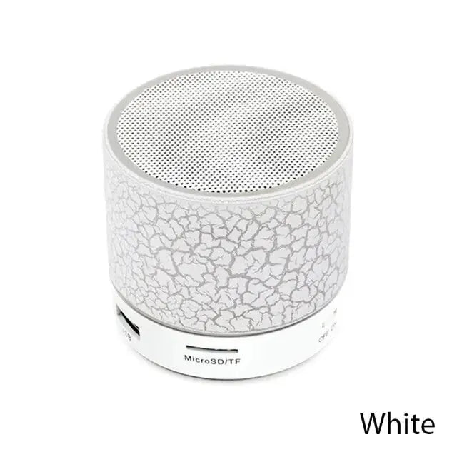Nové mini přenosné audio do auta A9 Dazzling Crack LED Wireless Bluetooth Subwoofer Speaker TF Card