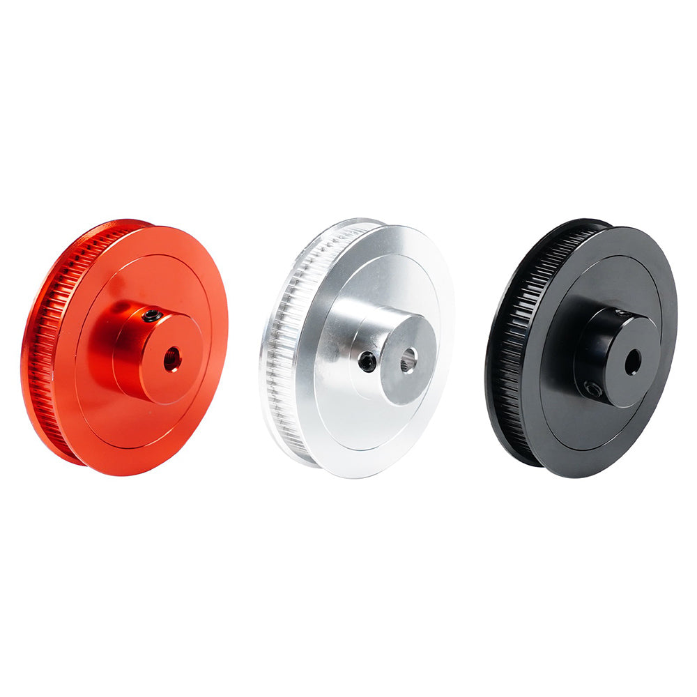 TWO TREES 3D Printer Parts VORON V2.4 80 Teeth GT2 Timing Pulley Bore 5mm Belt Width 6mm Aluminum Alloy Driving Wheel - Black